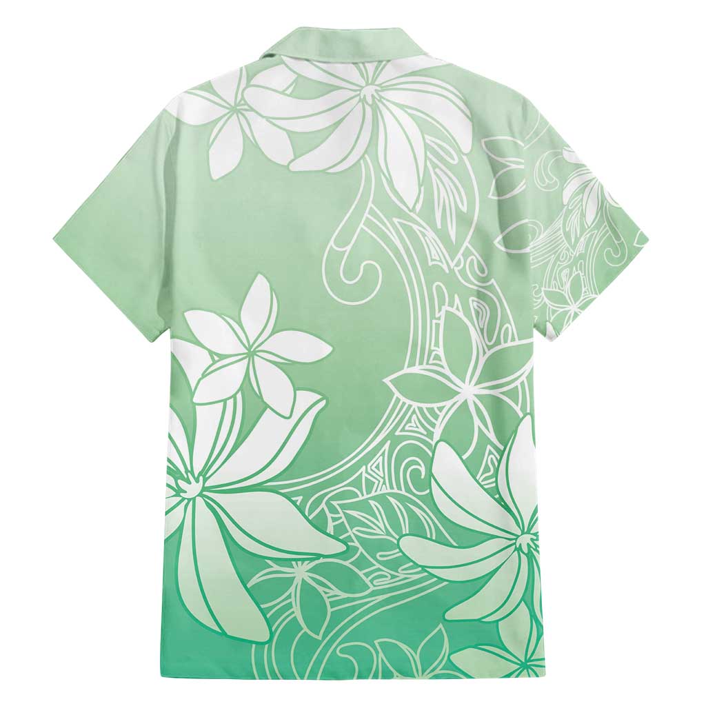 Tiare Tahiti Family Matching Summer Maxi Dress and Hawaiian Shirt Matcha Polynesia Motifs - Polynesian Pride