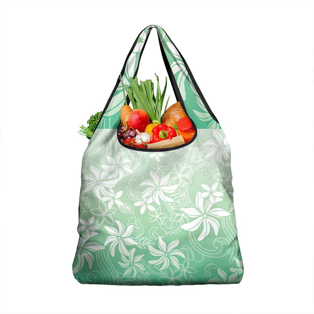 Tiare Tahiti Grocery Bag Matcha Polynesia Motifs LT05 1-pack One Size Green - Polynesian Pride