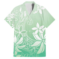Tiare Tahiti Hawaiian Shirt Matcha Polynesia Motifs LT05 Green - Polynesian Pride