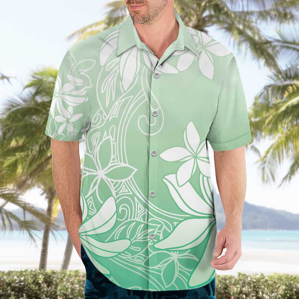 Tiare Tahiti Hawaiian Shirt Matcha Polynesia Motifs LT05 - Polynesian Pride