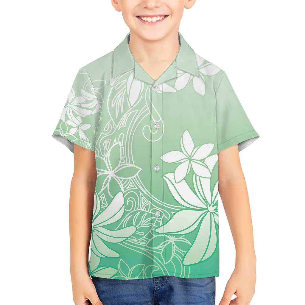 Tiare Tahiti Hawaiian Shirt Matcha Polynesia Motifs LT05 - Polynesian Pride