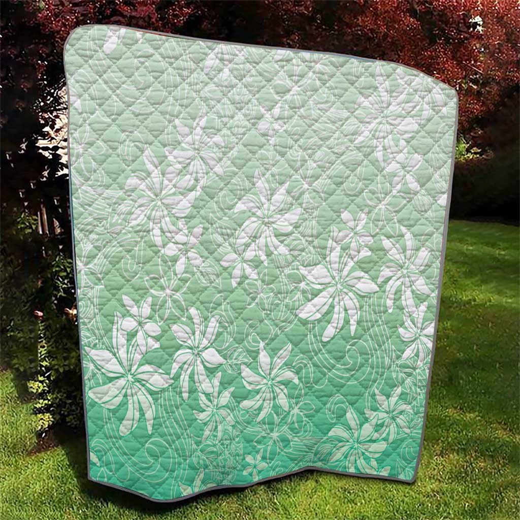 Tiare Tahiti Quilt Matcha Polynesia Motifs - Polynesian Pride