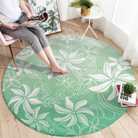 Tiare Tahiti Round Carpet Matcha Polynesia Motifs - Polynesian Pride