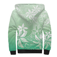 Tiare Tahiti Sherpa Hoodie Matcha Polynesia Motifs LT05 - Polynesian Pride