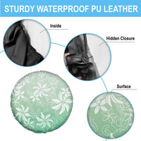 Tiare Tahiti Spare Tire Cover Matcha Polynesia Motifs - Polynesian Pride