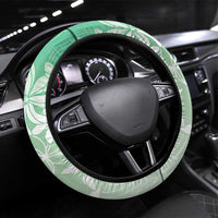 Tiare Tahiti Steering Wheel Cover Matcha Polynesia Motifs LT05 Universal Fit Green - Polynesian Pride