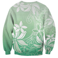 Tiare Tahiti Sweatshirt Matcha Polynesia Motifs LT05 - Polynesian Pride