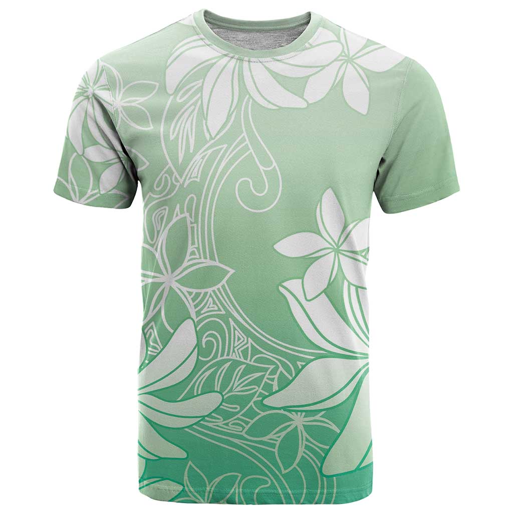 Tiare Tahiti T Shirt Matcha Polynesia Motifs - Polynesian Pride