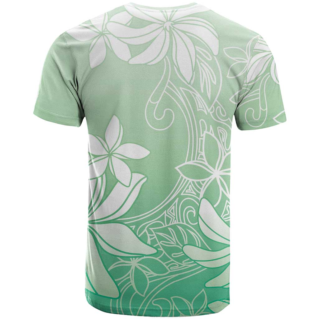 Tiare Tahiti T Shirt Matcha Polynesia Motifs - Polynesian Pride