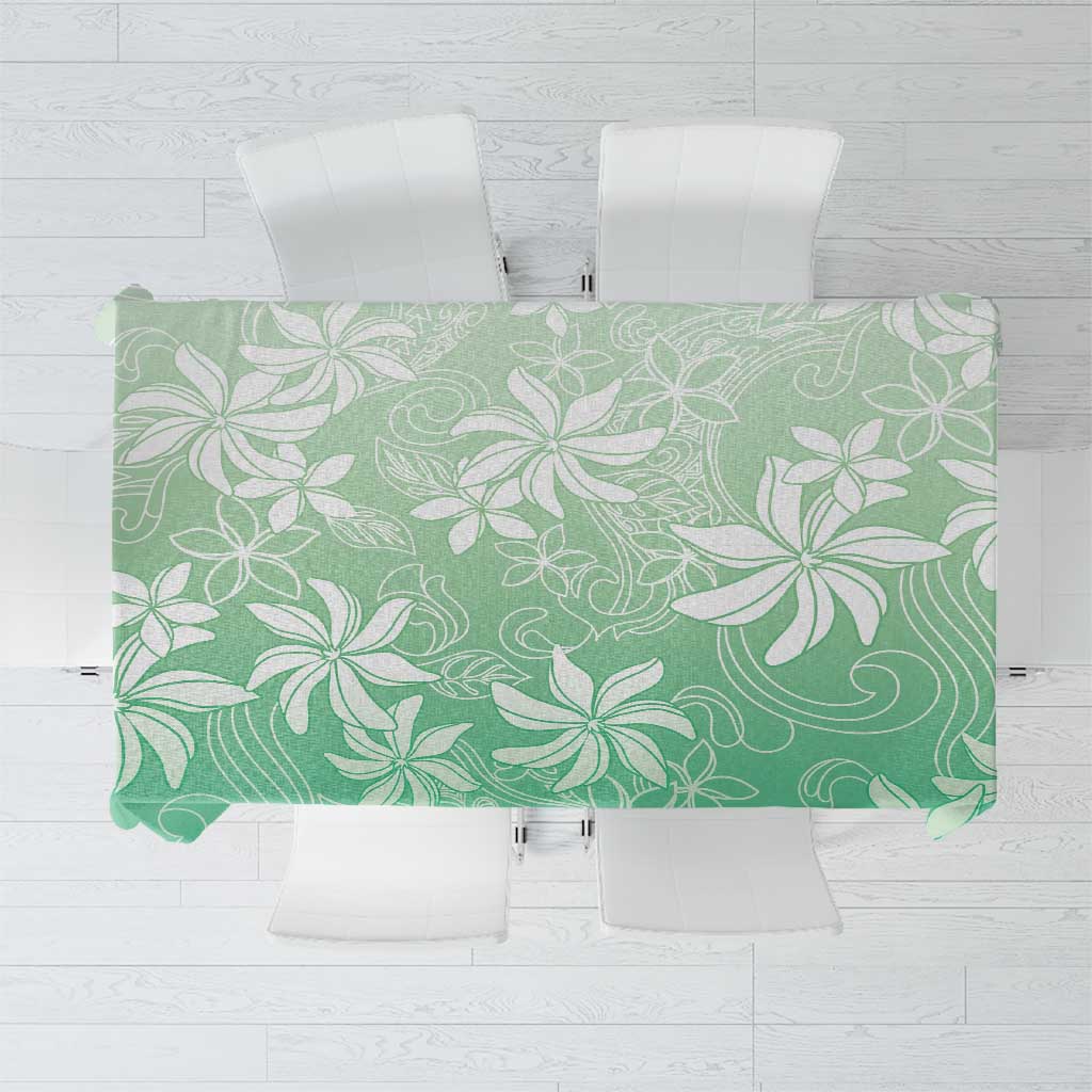 Tiare Tahiti Tablecloth Matcha Polynesia Motifs LT05 Green - Polynesian Pride