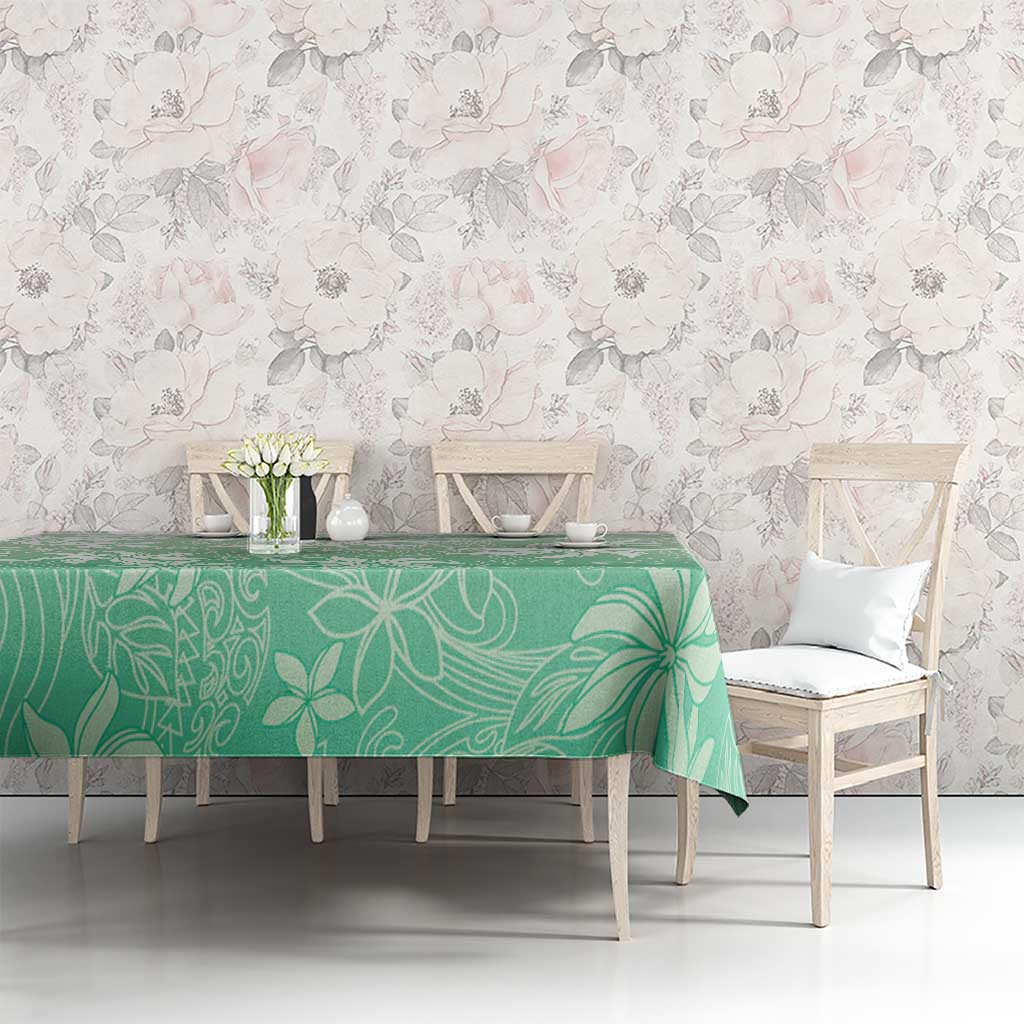 Tiare Tahiti Tablecloth Matcha Polynesia Motifs LT05 - Polynesian Pride