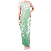 Tiare Tahiti Tank Maxi Dress Matcha Polynesia Motifs LT05 Women Green - Polynesian Pride