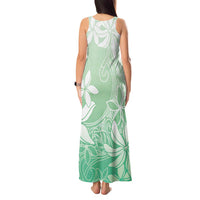 Tiare Tahiti Tank Maxi Dress Matcha Polynesia Motifs LT05 - Polynesian Pride