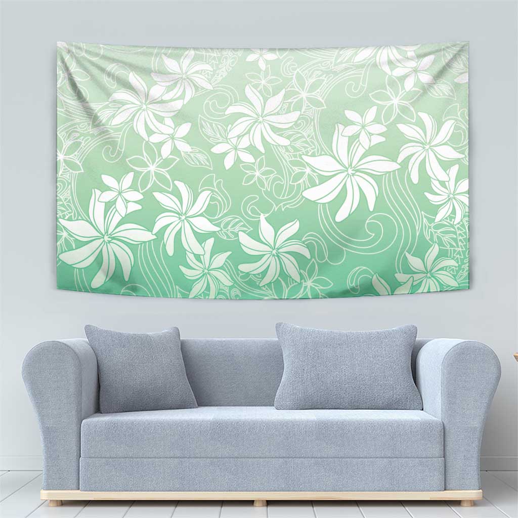 Tiare Tahiti Tapestry Matcha Polynesia Motifs - Polynesian Pride