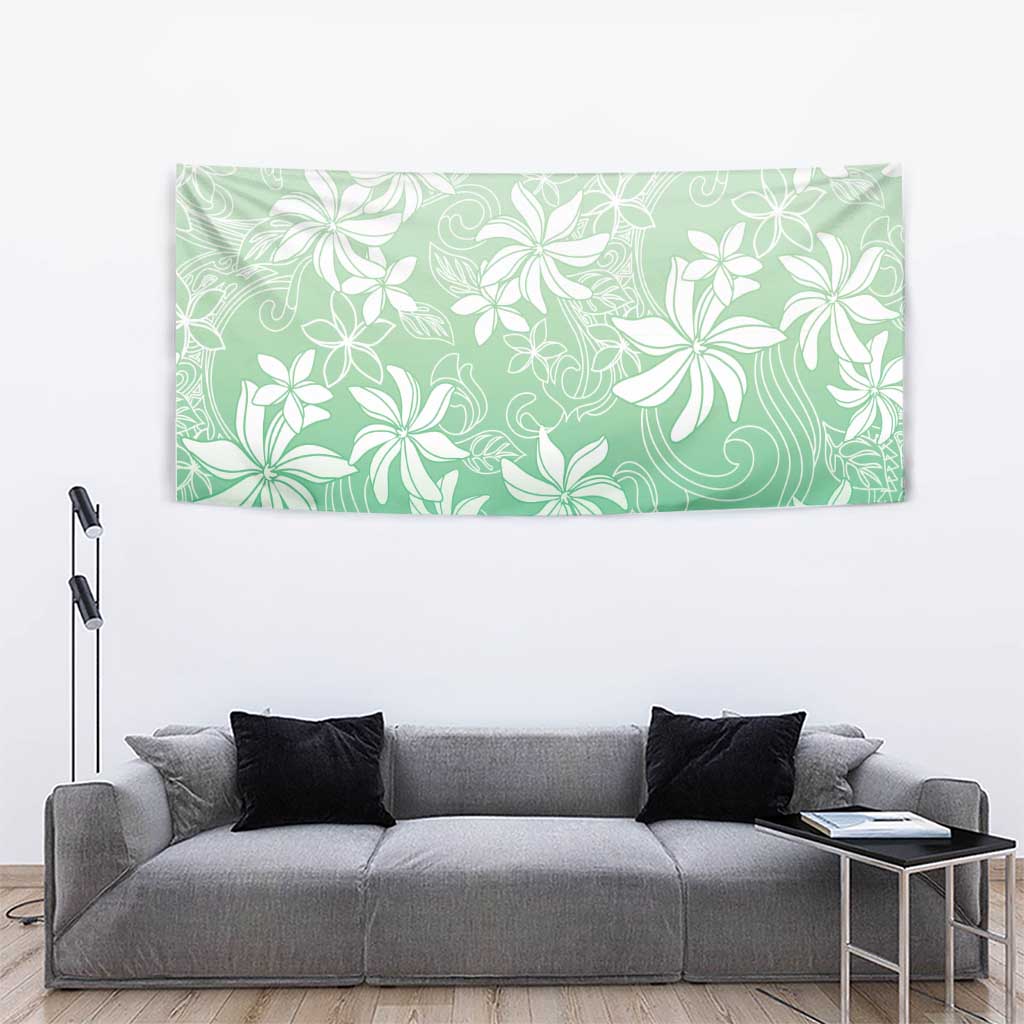 Tiare Tahiti Tapestry Matcha Polynesia Motifs - Polynesian Pride