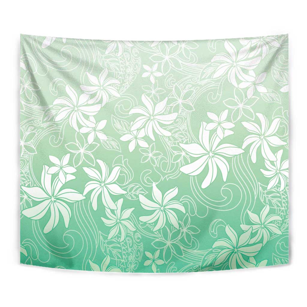 Tiare Tahiti Tapestry Matcha Polynesia Motifs - Polynesian Pride