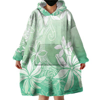 Tiare Tahiti Wearable Blanket Hoodie Matcha Polynesia Motifs LT05 - Polynesian Pride