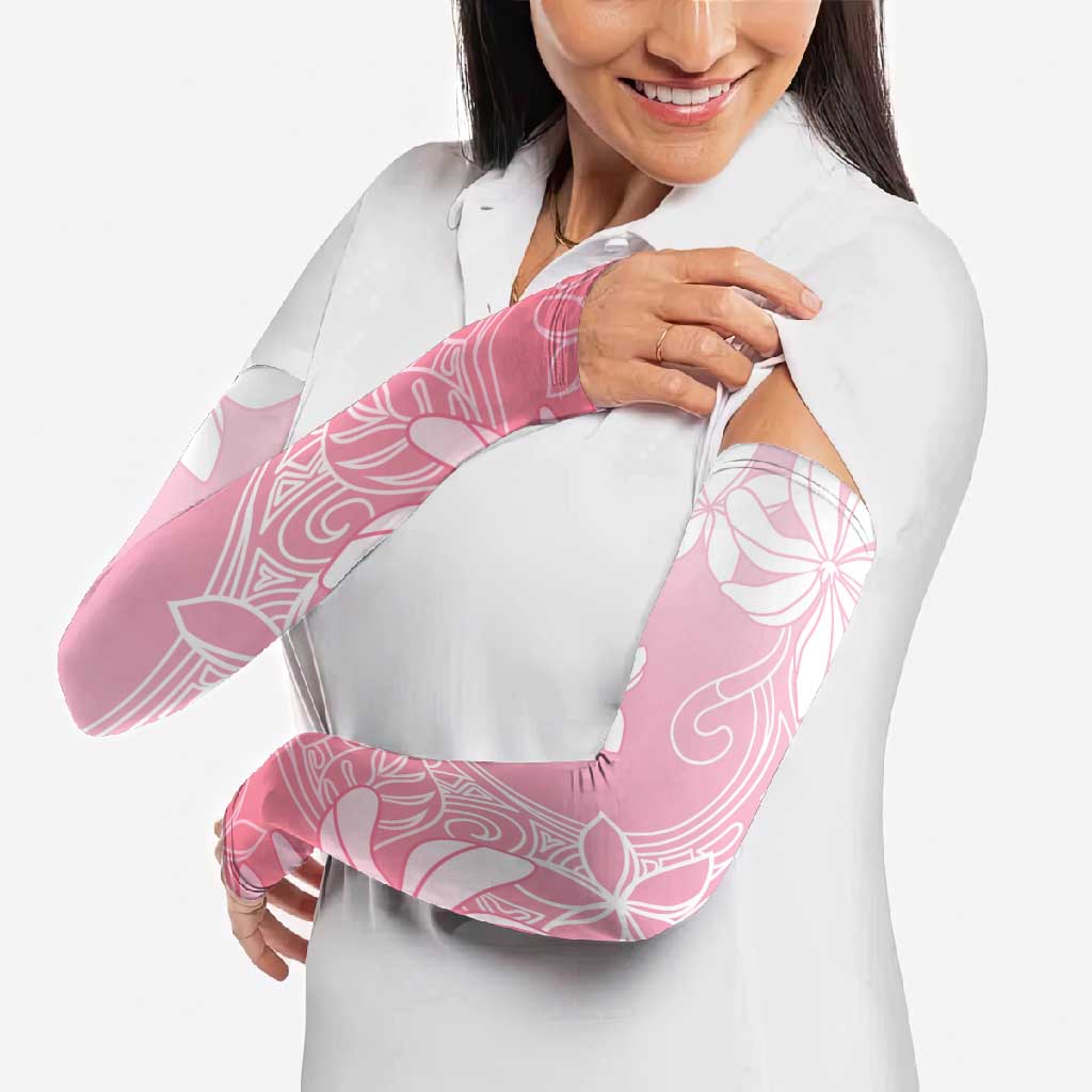 Tiare Tahiti Arm Sleeves Pink Polynesia Motifs - Polynesian Pride