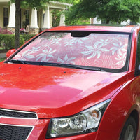Tiare Tahiti Auto Sun Shade Pink Polynesia Motifs - Polynesian Pride