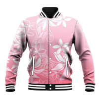 Tiare Tahiti Baseball Jacket Pink Polynesia Motifs LT05 Unisex Pink - Polynesian Pride