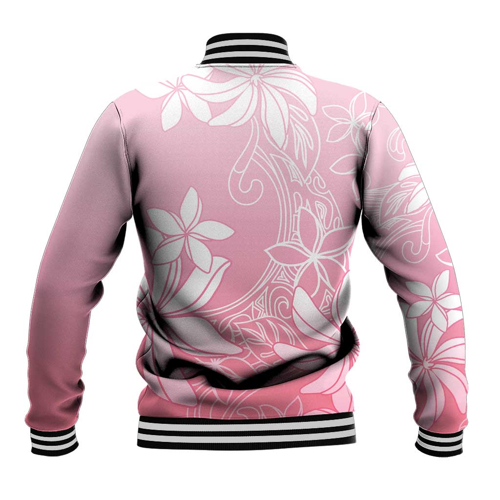 Tiare Tahiti Baseball Jacket Pink Polynesia Motifs LT05 - Polynesian Pride