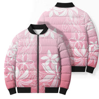 Tiare Tahiti Bomber Puffer Jacket Pink Polynesia Motifs LT05 - Polynesian Pride