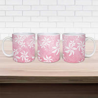 Tiare Tahiti Ceramic Mug Pink Polynesia Motifs - Polynesian Pride
