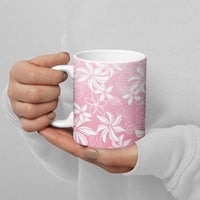 Tiare Tahiti Ceramic Mug Pink Polynesia Motifs - Polynesian Pride