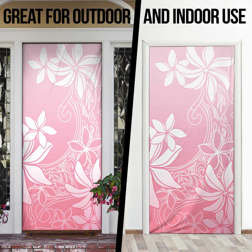 Tiare Tahiti Door Cover Pink Polynesia Motifs LT05 - Polynesian Pride