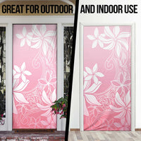 Tiare Tahiti Door Cover Pink Polynesia Motifs LT05 - Polynesian Pride