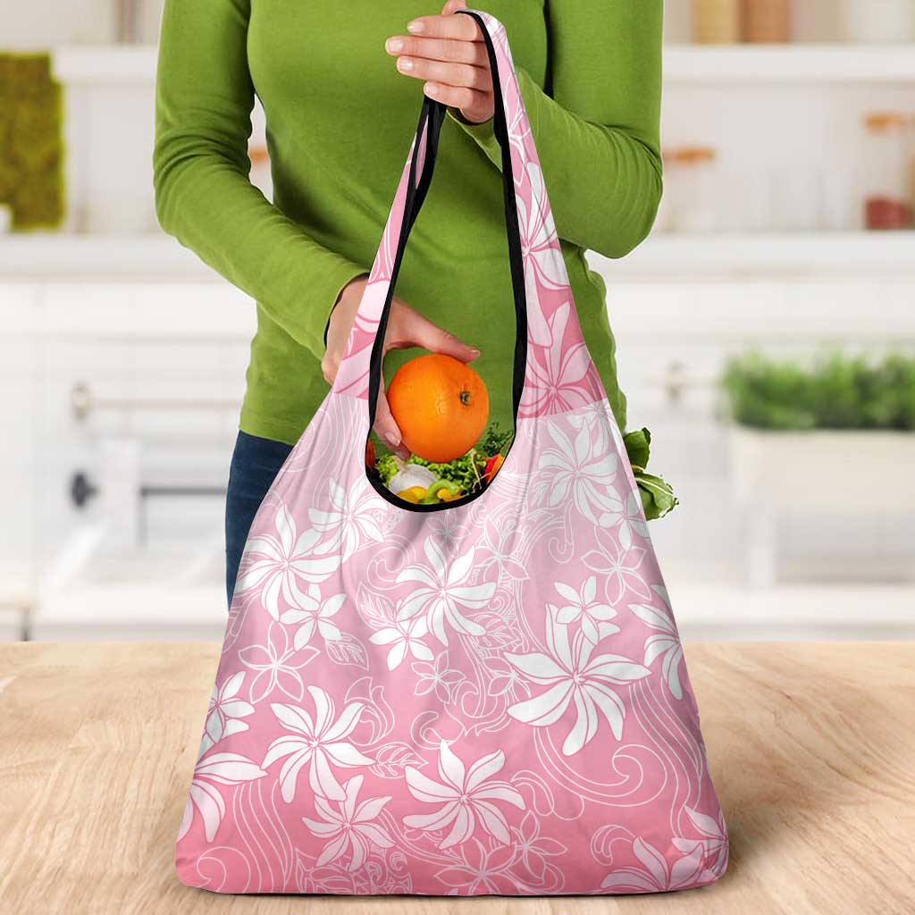 Tiare Tahiti Grocery Bag Pink Polynesia Motifs LT05 - Polynesian Pride