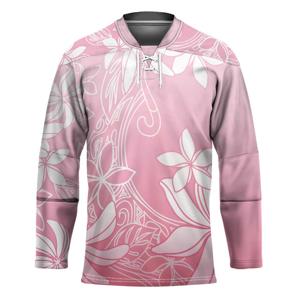 Tiare Tahiti Hockey Jersey Pink Polynesia Motifs - Polynesian Pride