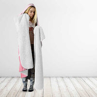 Tiare Tahiti Hooded Blanket Pink Polynesia Motifs - Polynesian Pride