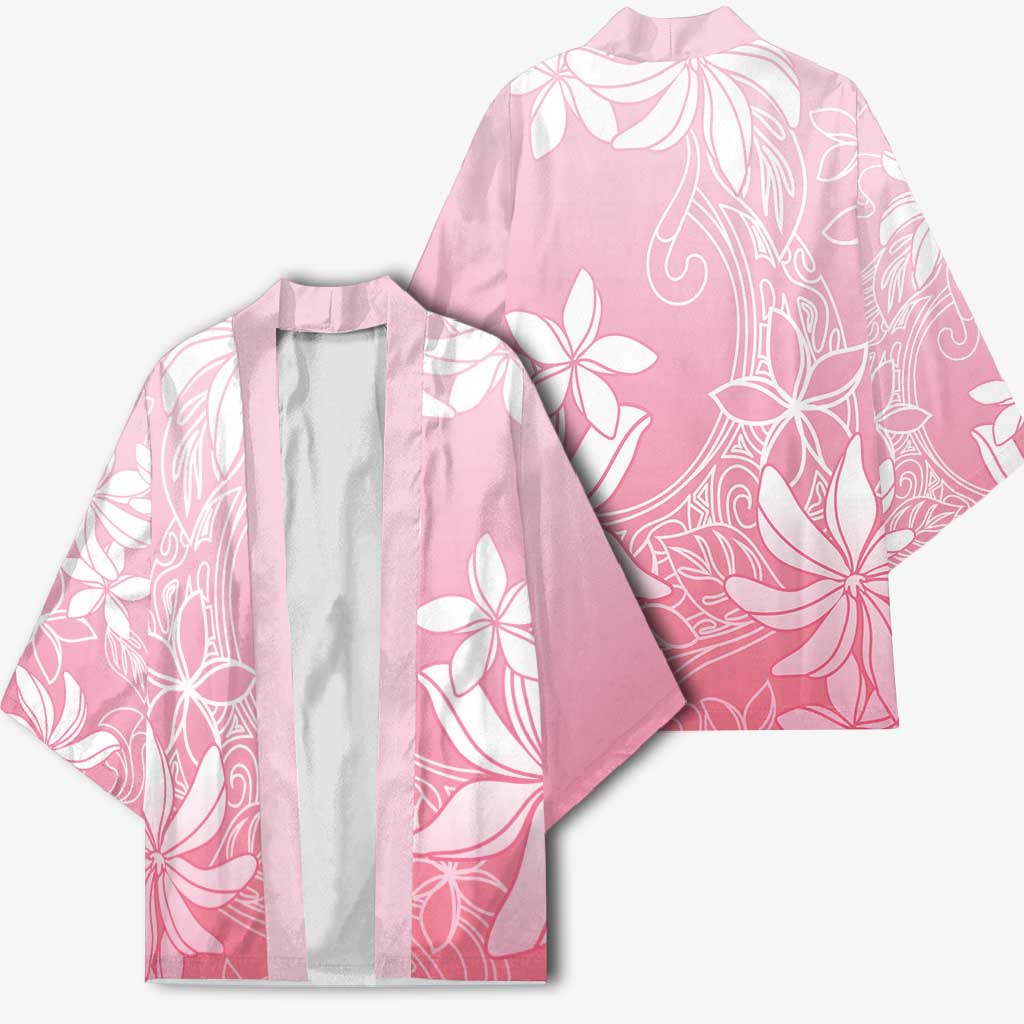 Tiare Tahiti Kimono Pink Polynesia Motifs - Polynesian Pride