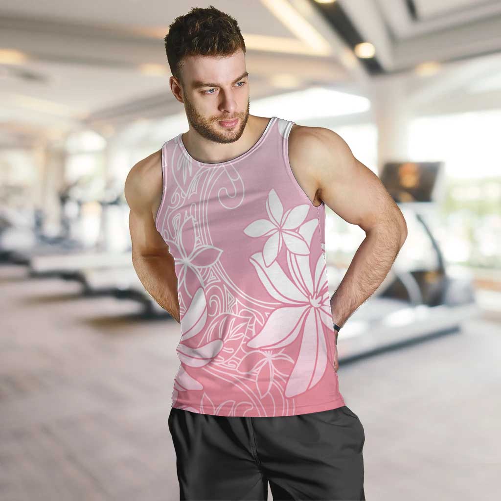 Tiare Tahiti Men Tank Top Pink Polynesia Motifs - Polynesian Pride
