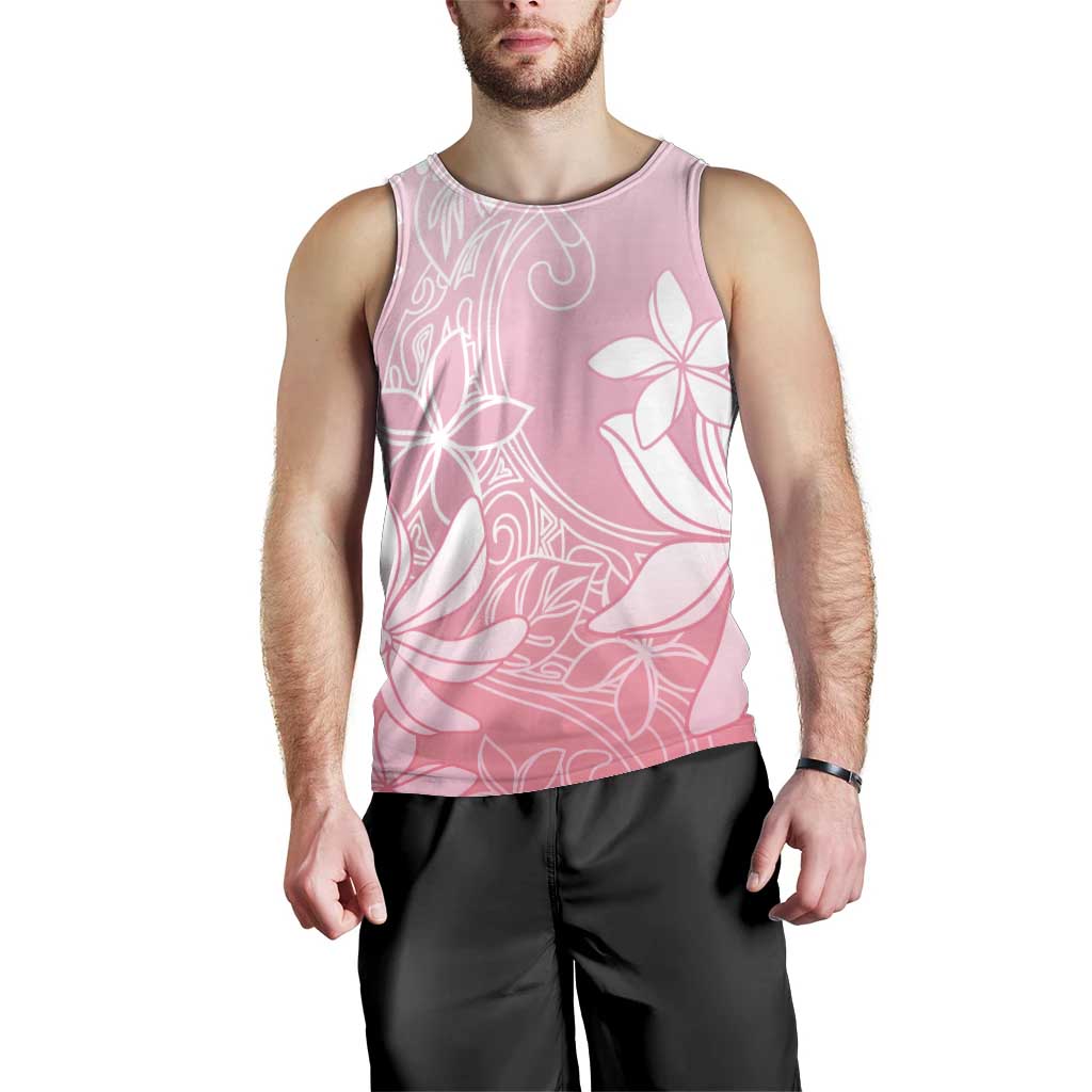 Tiare Tahiti Men Tank Top Pink Polynesia Motifs - Polynesian Pride