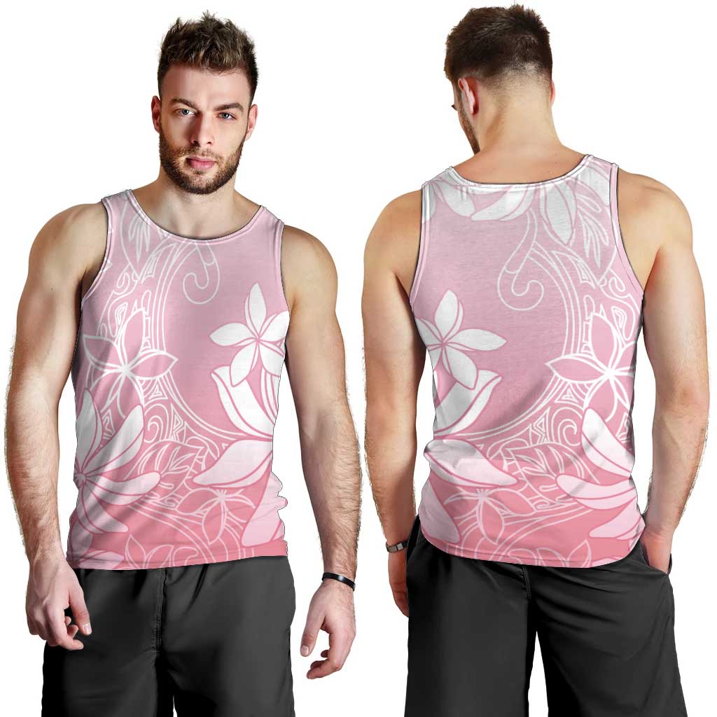 Tiare Tahiti Men Tank Top Pink Polynesia Motifs - Polynesian Pride