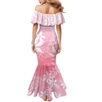 Tiare Tahiti Mermaid Dress Pink Polynesia Motifs - Polynesian Pride