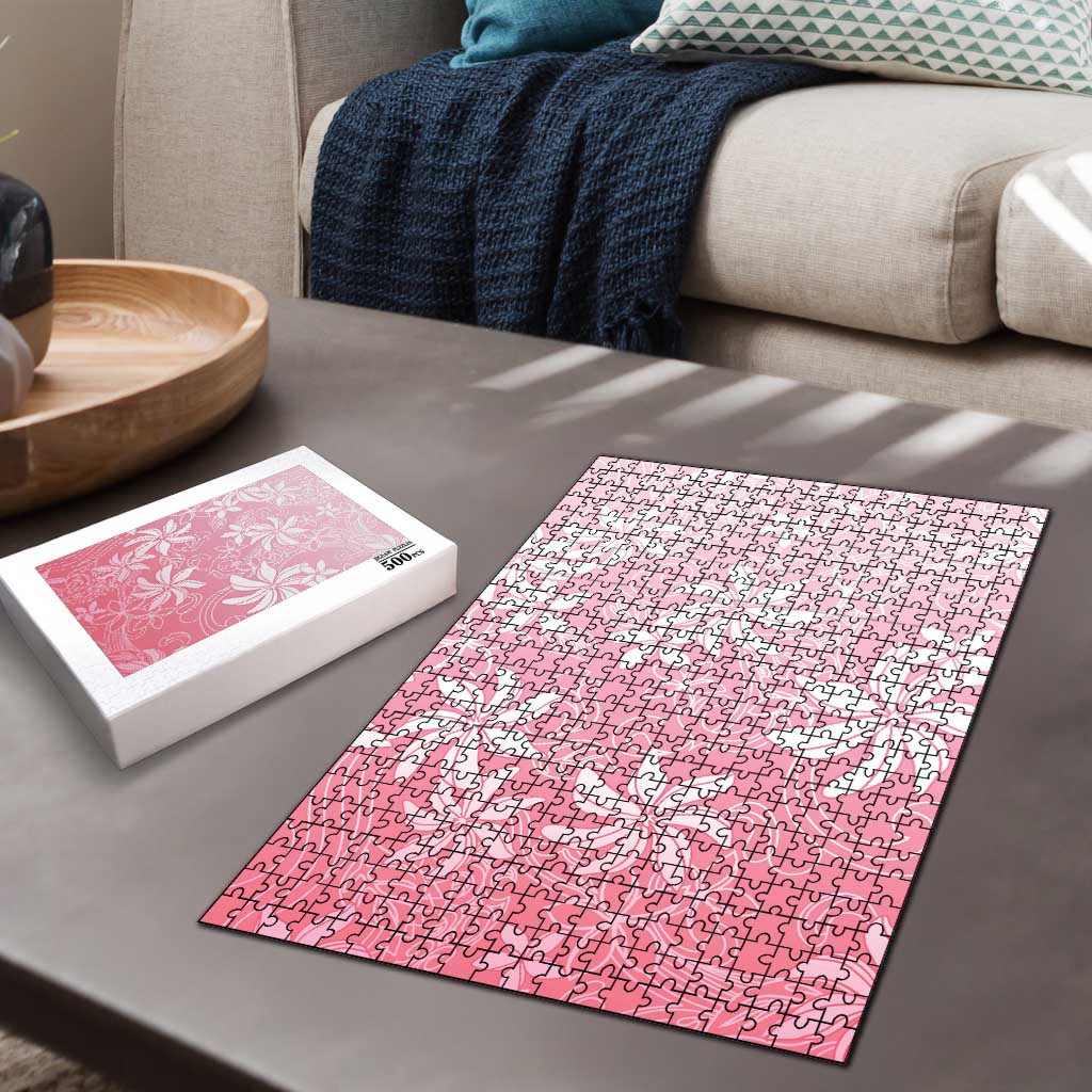 Tiare Tahiti Puzzle Pink Polynesia Motifs LT05 - Polynesian Pride