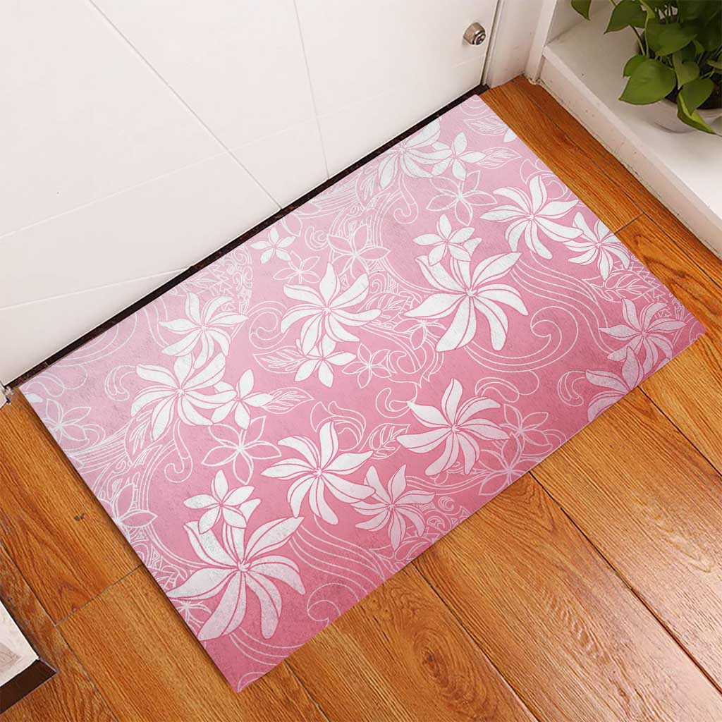 Tiare Tahiti Rubber Doormat Pink Polynesia Motifs LT05 - Polynesian Pride