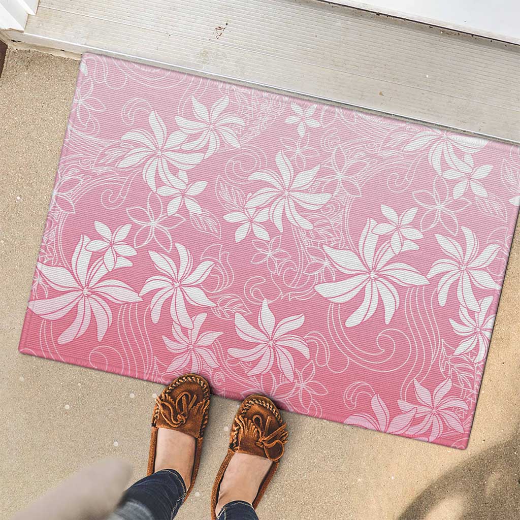 Tiare Tahiti Rubber Doormat Pink Polynesia Motifs LT05 - Polynesian Pride
