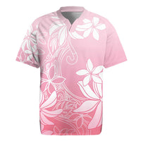 Tiare Tahiti Rugby Jersey Pink Polynesia Motifs - Polynesian Pride
