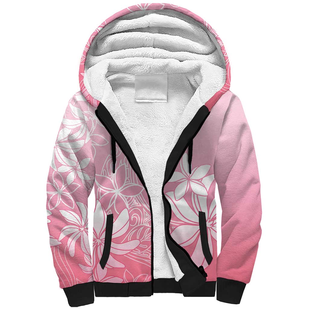 Tiare Tahiti Sherpa Hoodie Pink Polynesia Motifs LT05 Unisex Pink - Polynesian Pride