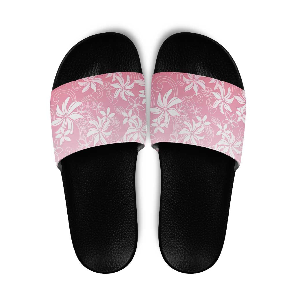 Tiare Tahiti Slide Sandals Pink Polynesia Motifs LT05 Pink - Polynesian Pride