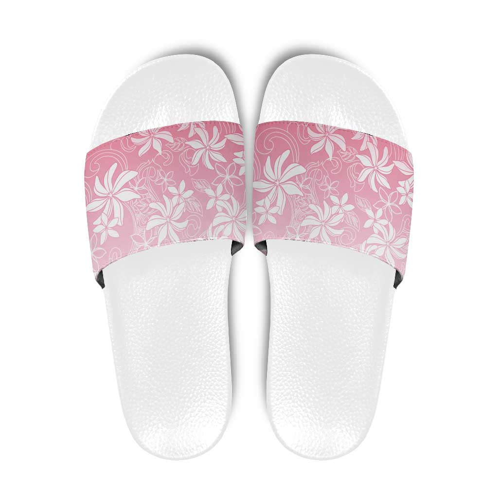 Tiare Tahiti Slide Sandals Pink Polynesia Motifs LT05 Pink - Polynesian Pride