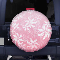 Tiare Tahiti Spare Tire Cover Pink Polynesia Motifs - Polynesian Pride