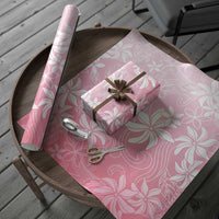 Tiare Tahiti Wrapping Paper Pink Polynesia Motifs - Polynesian Pride