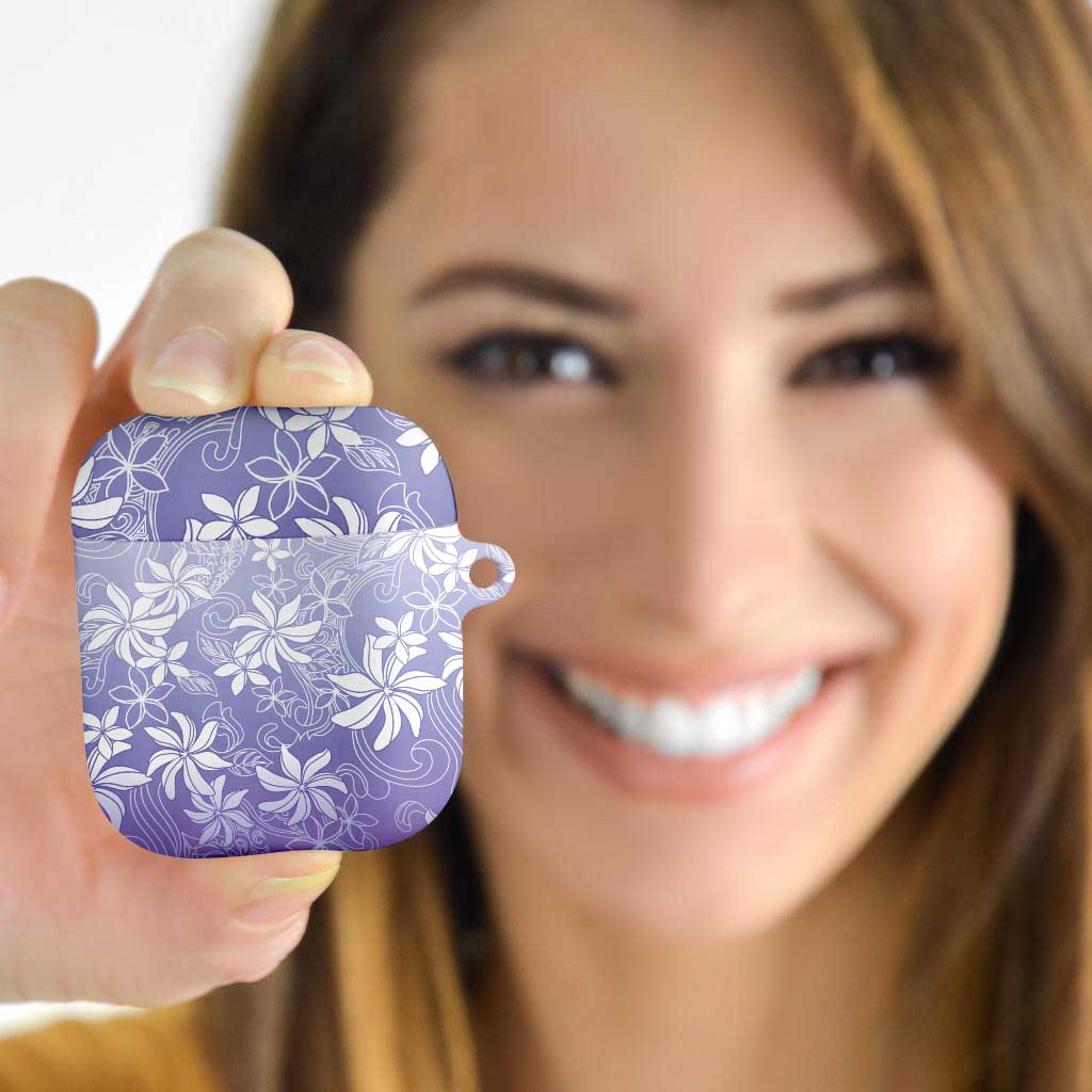 Tiare Tahiti AirPods Case Purple Polynesia Motifs LT05 - Polynesian Pride