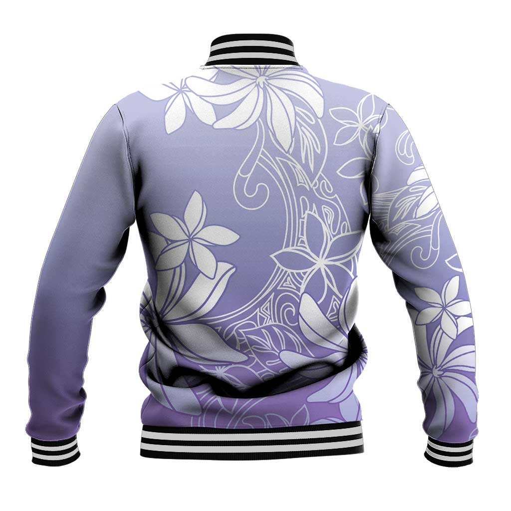 Tiare Tahiti Baseball Jacket Purple Polynesia Motifs LT05 - Polynesian Pride