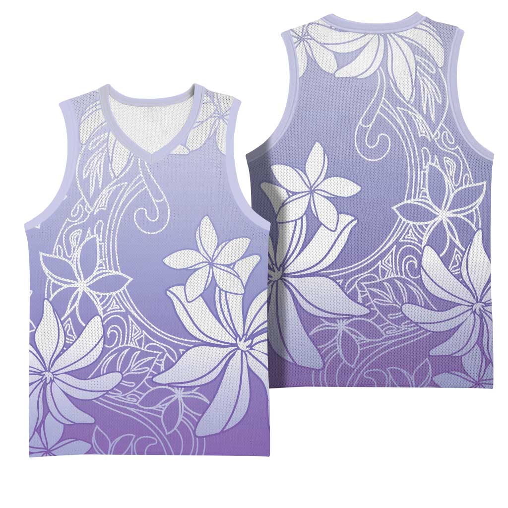 Tiare Tahiti Basketball Jersey Purple Polynesia Motifs LT05 - Polynesian Pride